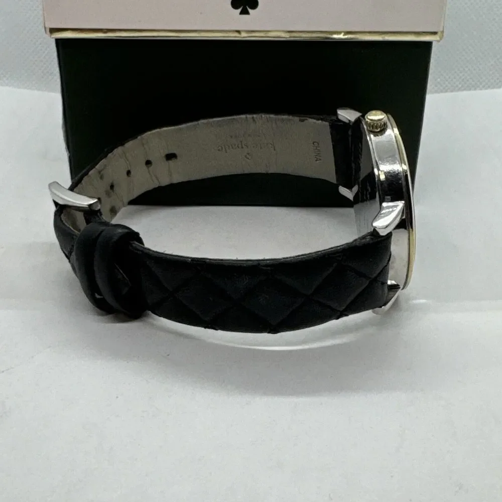 Kate Spade New York Metro 0125 Women's Black Leather Analog Dial Watch JNA121